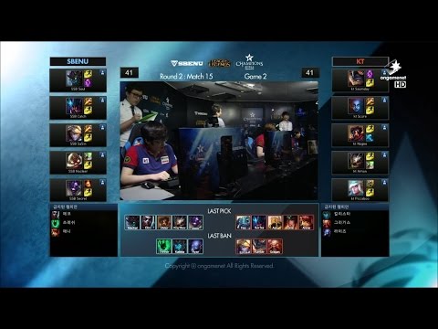 KT vs SSB Game 2 Highlights - KT ROLSTER vs SBENU SONICBOOM - Week 9 LCK Champions Korea Summer 2015