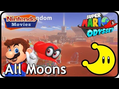 Super Mario Odyssey - Sand Kingdom - All Moons (in order with timestamps)