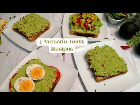 Avocado Toast Recipes|4 Ways Avocado Toast |Best Avocado Toast|Breakfast Recipes|Avocado Toast