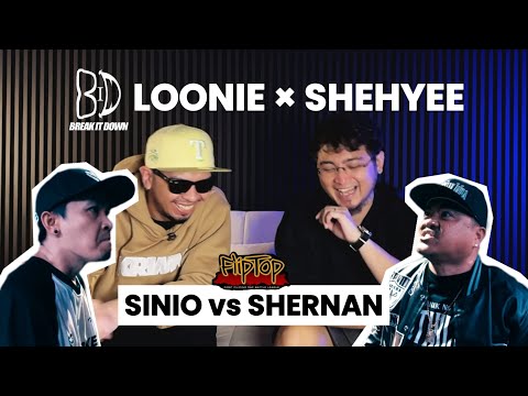 LOONIE × SHEHYEE | BREAK IT DOWN: Rap Battle Review E308 | FLIPTOP: SINIO vs SHERNAN