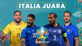 Highlight Italia Juara Euro 2020, Lawan Tim-tim Kuat & Kalahkan Inggris lewat Adu Penalti di Final
