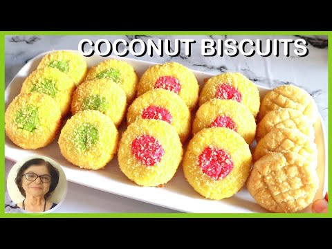 How to Make Eggless Coconut Biscuits / Bakery Style Coconut Biscuits / Best Coconut Biscuits Recipe