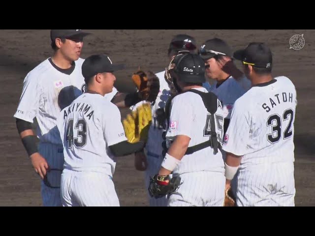 【ファーム】マリーンズ・秋山正雲がこの回アウト3つを三振で奪い、サブロー監督公式戦初采配を勝利で飾る!!  2023年3月19日 千葉ロッテマリーンズ 対 横浜DeNAベイスターズ