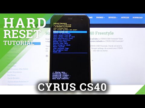 How to Hard Reset CYRUS CS40 - Factory Reset by Recovery Mode