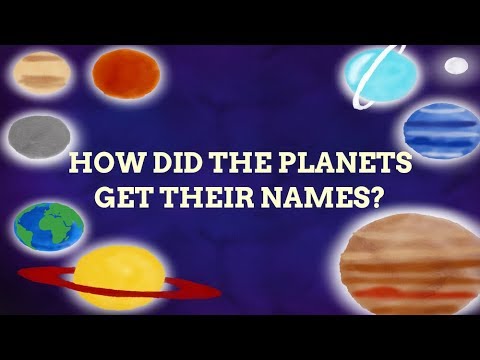 Are planets named after gods?