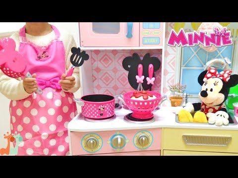 ミニーマウス クッキング おままごと スパゲティ / Disney Minnie Mouse Cooking Play Set