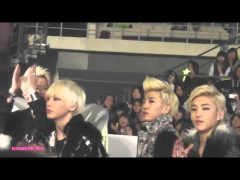 121214 INFINITE&BAP REACTION when AILEE'S PERF ENDS+AILEE&SUNGGYU MOMENT!