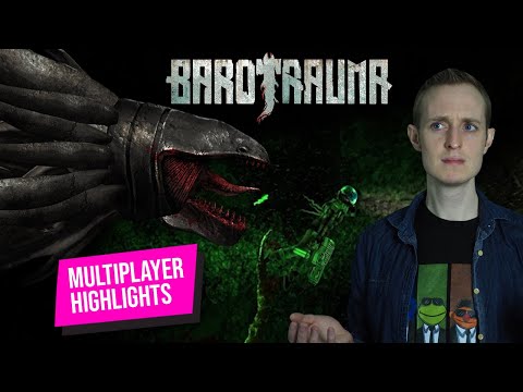 Barotrauma multiplayer highlights with abyssal monsters and subscribers