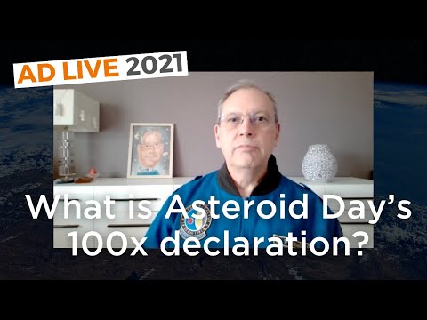 What is Asteroid Day’s 100x declaration?