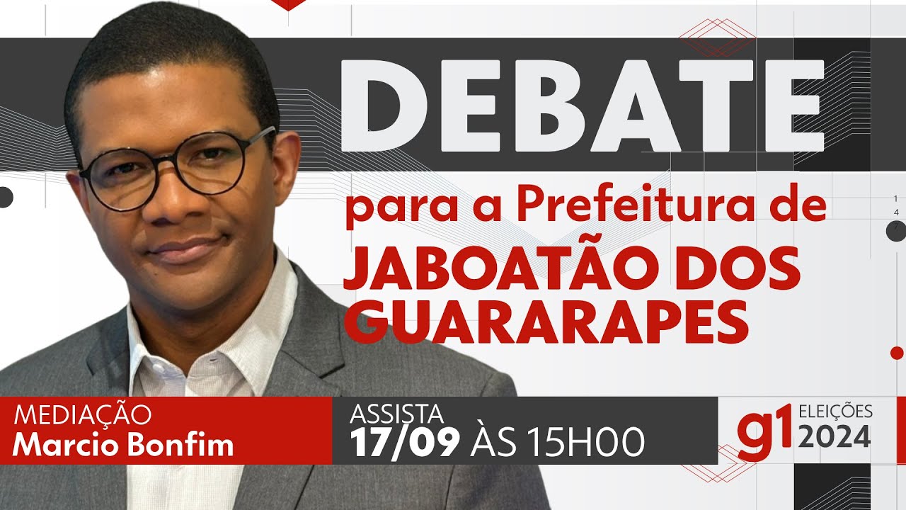 Debate para prefeito de Jaboatão dos Guararapes - ASSISTA AO VIVO - DIA 17/09