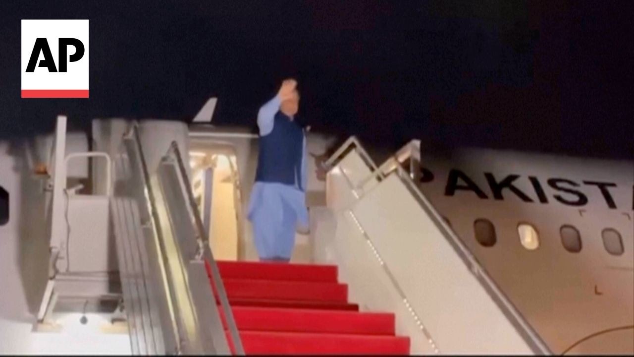 Video | Pakistan PM Shehbaz Sharif departs for Iran-US talks in Switzerland