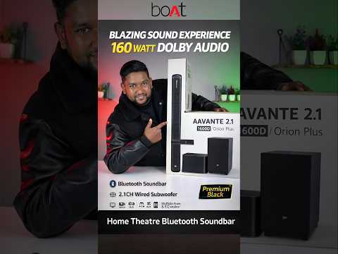 Thumbnail for Boat Aavante 2.1 1600D / Orion Plus, Dolby Soundbar | Quick Unboxing Sound Test | 160W | ₹6500 #boat