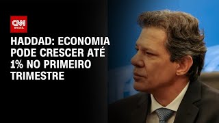 Vídeo: Economia pode crescer 1% no primeiro trimestre, diz Haddad | AGORA CNN