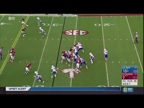 2017 USC vs Louisiana Tech - Daniel Fennell Sack