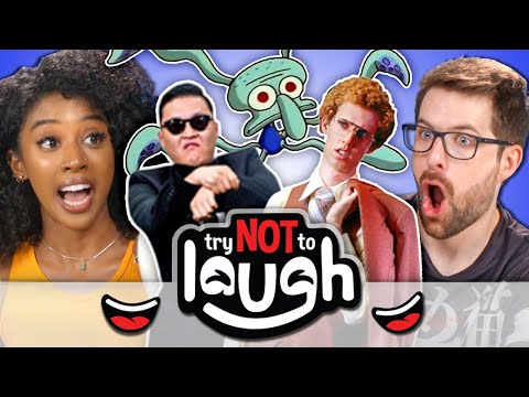 YouTubers React To Try To Watch This Without Laughing Or Grinning #34