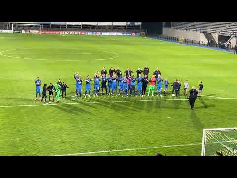 Amazing Post Match Tradition at FC Dender when  Team and Ultras United