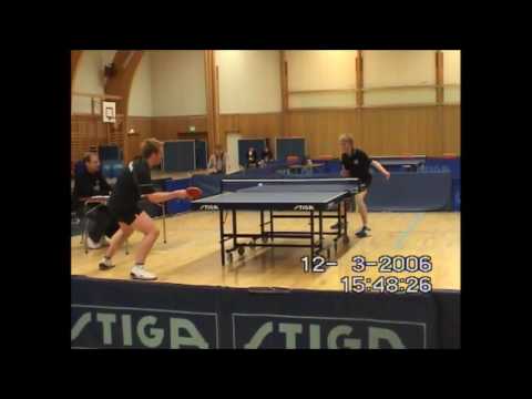 Finale norsk mesterskap bordtennis 15 år 2006, Kristoffer Hellerud mot Johannes Bratlie