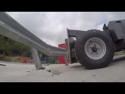 Steel Safety Barrier Crash Test from BITO Storage Systems Midle East