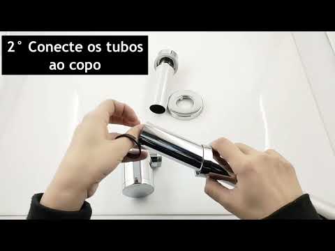 Sifão de copo para banheiro