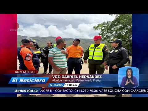 Desbordamiento de río deja incomunicadas comunidades en Anzoátegui - El Noticiero emisión meridiana
