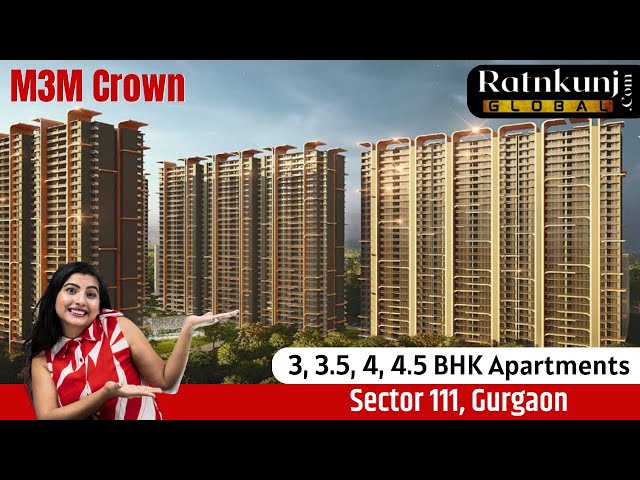 M3M Crown Phase 1  4BHK 2300Sqft Flat For Sale Sector 111 Gurgaon
