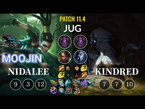 RNW Moojin Nidalee vs Kindred Jungle - KR Patch 11.4