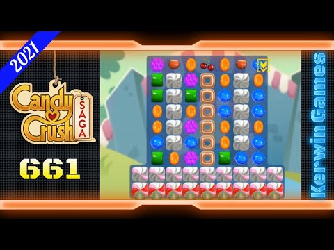 Candy Crush Saga Level 661 - No Boosters - 20 moves (2021)