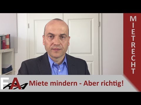Mietminderung - Wie mindert man die Miete richtig? I Fachanwalt Bredereck