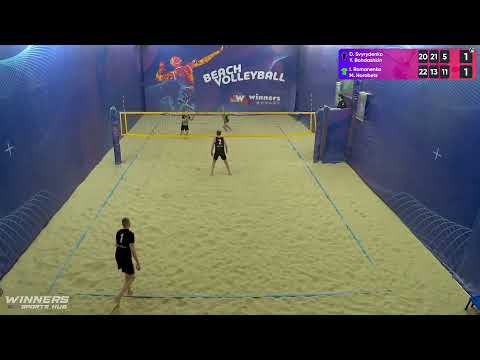 11:05 D. Svyrydenko / Y. Bohdashkin - I. Romanenko / M. Horobets 01.04.2023 | Winners Beach Volleyba