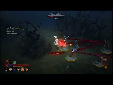 64 streak massacre as Demon Hunter & a Blood Thief in Diablo III season 37 (Forbidden Archives)
