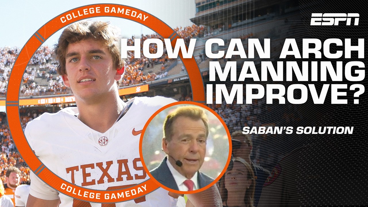 Nick Saban's SOLUTION to Arch Manning's struggles this season 👀 | College GameDay