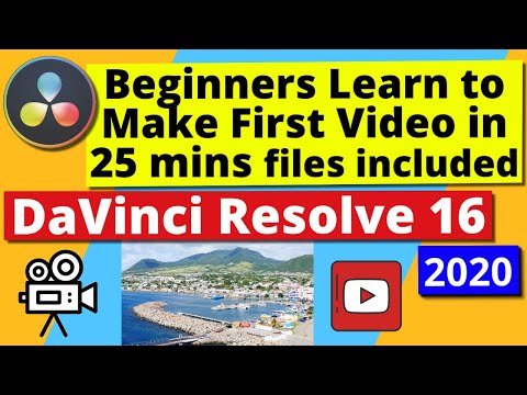 Beginners Learn to Make First Video in 25 mins files included | DaVinci Resolve 16 (2019)