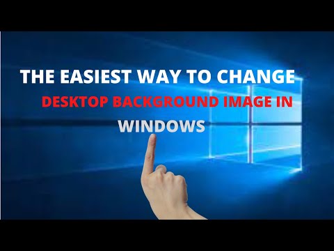 How to change desktop background image in windows 10