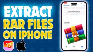 How to Extract RAR Files on iPhone | open rar files on iPhone | unzip file on iOS 17 of iPhone |