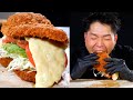 ASMR｜カツサンドガチ勢｜TONKATSU SANDWICH｜MUKBANG 먹방｜bayashi tiktok