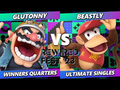 ReWired Fest 2023 - Glutonny (Wario) Vs. Beastly (Diddy Kong) Smash Ultimate - SSBU