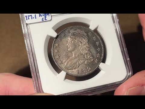 1832 O.117 R4+ Capped Bust Half Dollar, NGC MS62