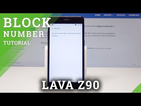 How to Block Number in LAVA Z90 - Create Blacklist