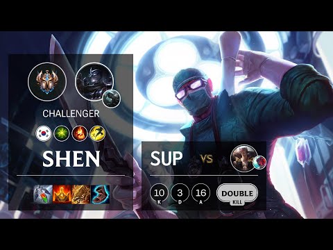 Shen Support vs Sett - KR Challenger Patch 10.16