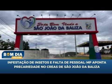 Infestação de insetos e falta de pessoal: MP aponta precariedade no CREAS de São João da Baliza