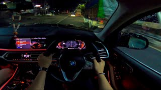 BMW X7 30d DPE signature night drive  POV  3D audi