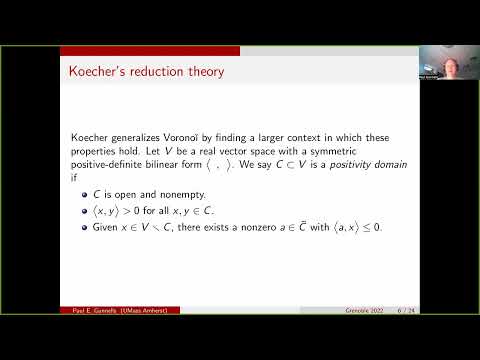 Paul GUNNELLS - Cohomology of arithmetic groups and number theory: geometric, ... 3