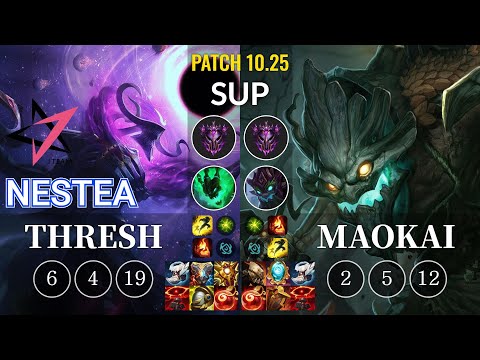JT Nestea Thresh vs Maokai Sup - KR Patch 10.25