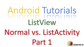 #74 Android ListActivity Part 1: Android Tutorial For Beginners [HD 1080p]
