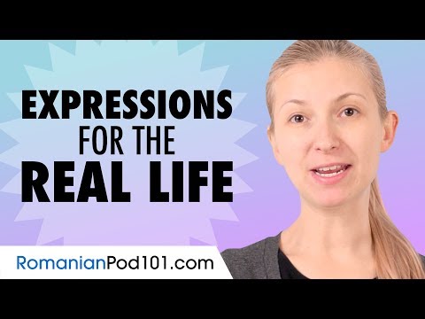 Vocabulary and Common Expressions for Real Life Romanian Conversation