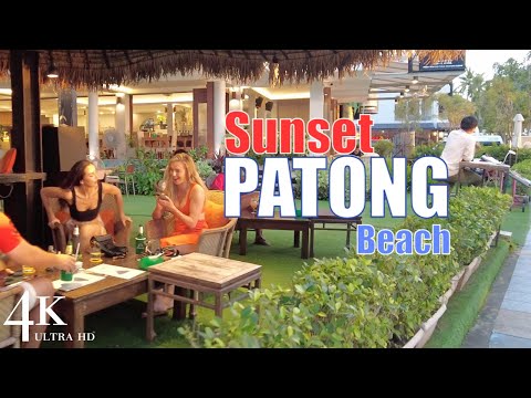 【4K❌❌❌】Phuket 2023 Patong Beach - Beach Road - Amazing Thai Ambience! Walking Tour 🇹🇭