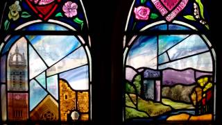 preview picture of video 'Stained Glass Windows Old Parish Church Peebles Scottish Borders Scotland'