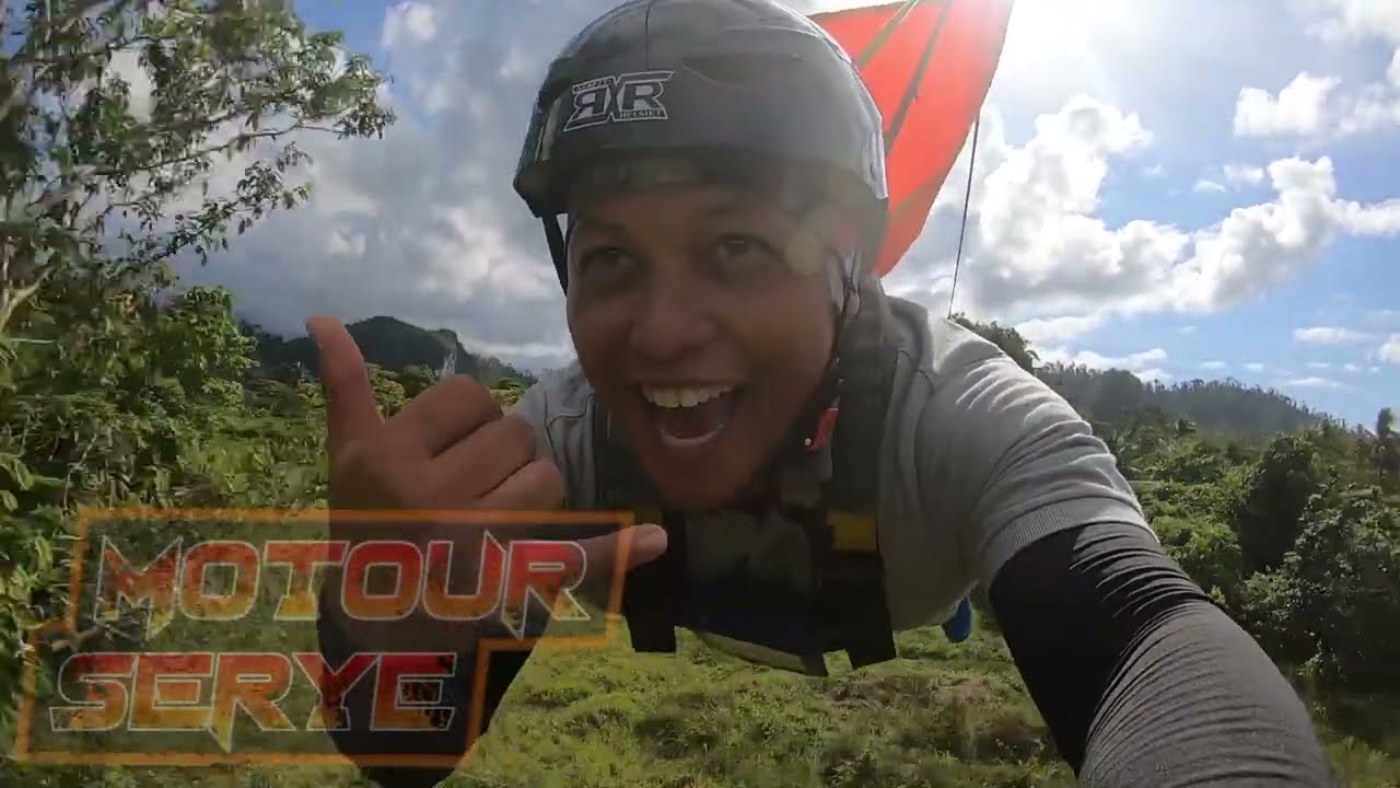 A traveler indulges in thrilling activities at Ugong Rock Adventures.