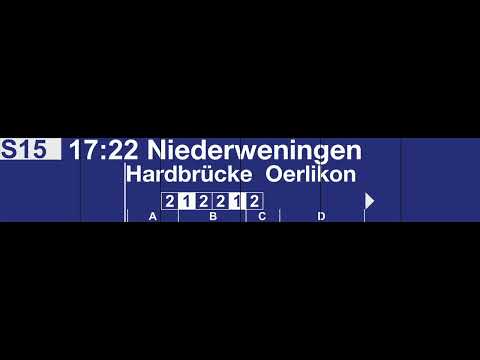 SBB S15 nach Niederweningen in Zürich HB (Juni 2016)
