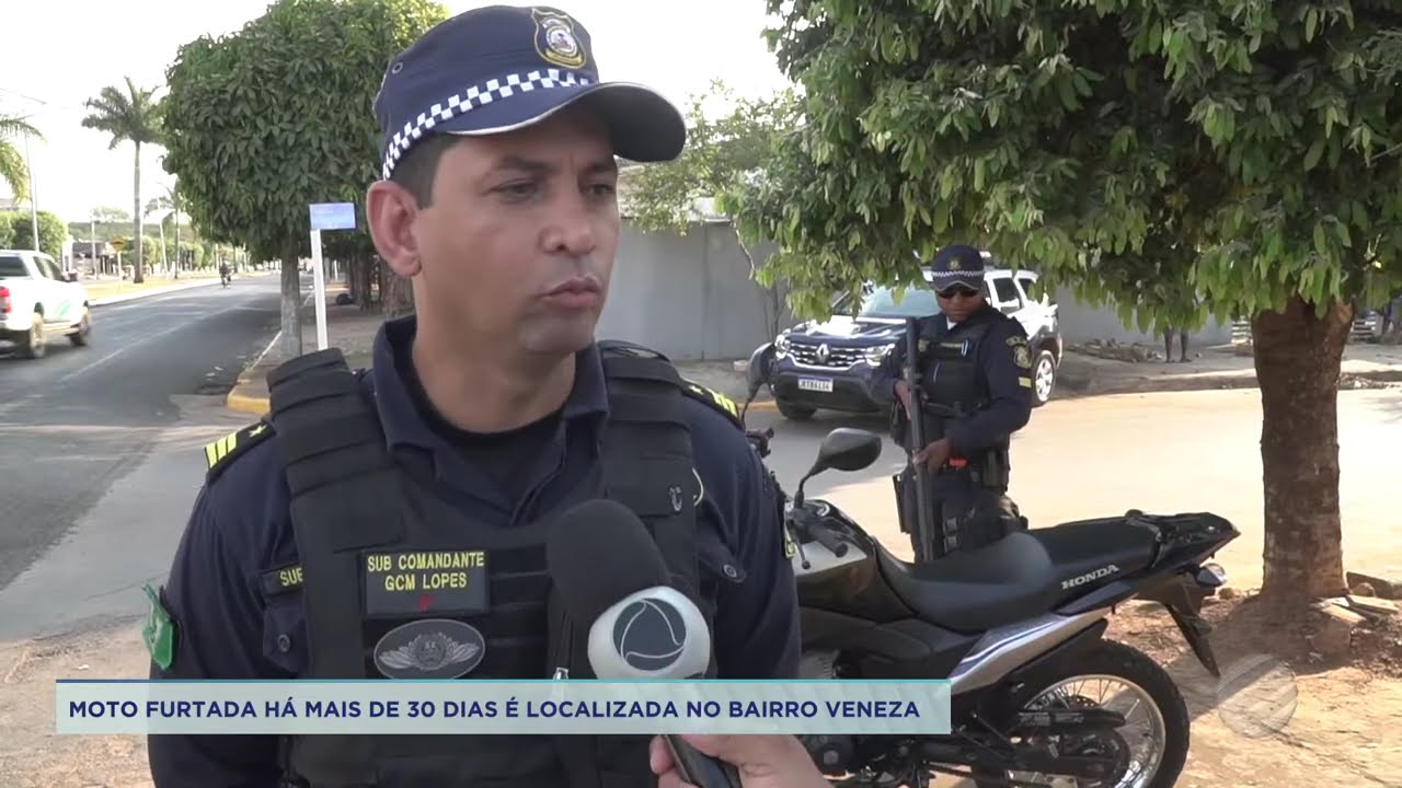 MOTO FURTADA HÁ 30 DIAS É LOCALIZADA NO BAIRRO VENEZA